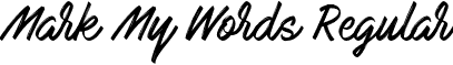 Mark My Words Regular font - mark_my_words.otf