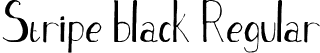 Stripe black Regular font - Stripe black.ttf