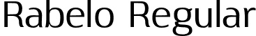 Rabelo Regular font - Rabelo Regular.otf