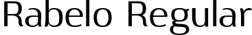 Rabelo Regular font - Rabelo Regular.ttf