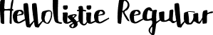 HelloListie Regular font - HelloListie.ttf