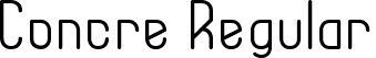 Concre Regular font - Concre.ttf