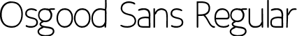 Osgood Sans Regular font - OsgoodSans-Regular.ttf