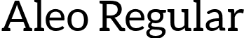 Aleo Regular font - aleo-regular-webfont.ttf