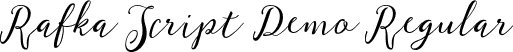 Rafka Script Demo Regular font - RafkaScriptDemo.otf