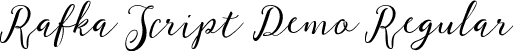 Rafka Script Demo Regular font - RafkaScriptDemo.ttf