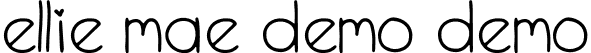 Ellie Mae Demo Demo font - Ellie-Mae Demo Demo.otf