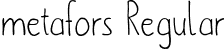 metafors Regular font - metafors-Regular.otf