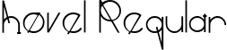 hovel Regular font - Hovel.ttf