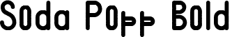 Soda Popp Bold font - Soda Popp - Bold.ttf