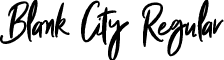 Blank City Regular font - BlankCity.ttf