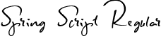 Spring Script Regular font - Spring Script.ttf