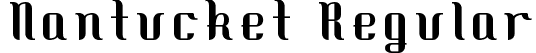 Nantucket Regular font - Nantucket.ttf