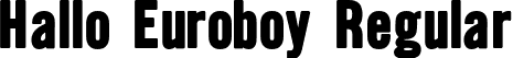 Hallo Euroboy Regular font - HalloEuroboy_FREE_FOR_PERSONAL_USE_ONLY.ttf