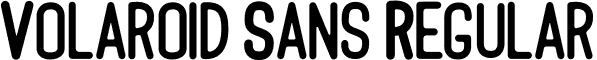 Volaroid Sans Regular font - Volaroid san.otf