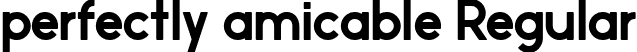 perfectly amicable Regular font - perfectly amiable.ttf