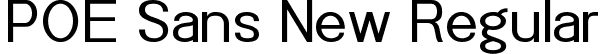 POE Sans New Regular font - POE Sans Neue.ttf