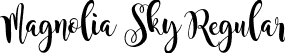 Magnolia Sky Regular font - magnolia_sky.otf