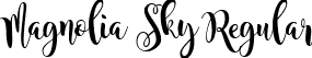 Magnolia Sky Regular font - magnolia_sky.ttf