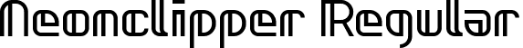 Neonclipper Regular font - neonclipper_normal.ttf