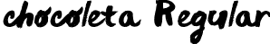 chocoleta Regular font - chocoleta.otf