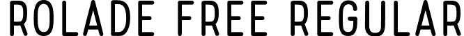 Rolade Free Regular font - Rolade Free.otf