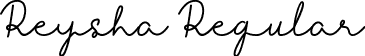 Reysha Regular font - Reysha-K7BGl.ttf