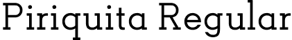 Piriquita Regular font - piriquita-regular.ttf