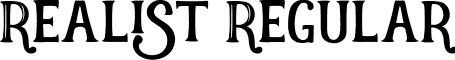 Realist Regular font - realist.ttf