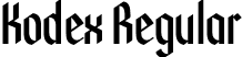 Kodex Regular font - kodex-regular.otf