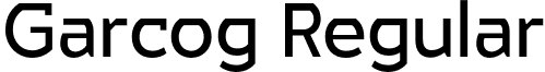 Garcog Regular font - garcog-regular-demo.otf