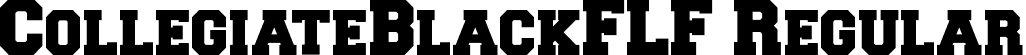 CollegiateBlackFLF Regular font - CollegiateBlackFLF.ttf