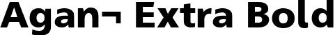 Agan¬ Extra Bold font - agane-75-extra-bold.ttf