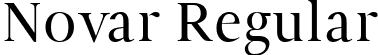 Novar Regular font - novar.ttf