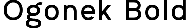 Ogonek Bold font - ogonek-bold.ttf