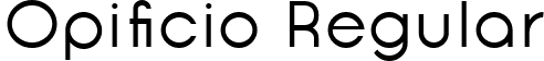 Opificio Regular font - opificio-regular.ttf