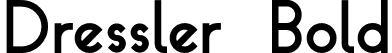 Dressler Bold font - dressler-bold.otf