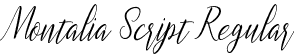 Montalia Script Regular font - montalia script.otf