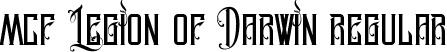 MCF Legion of Darwin Regular font - legion-of-darwin.ttf