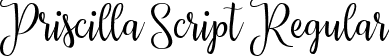 Priscilla Script Regular font - priscilla-script.ttf