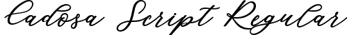 Cadosa Script Regular font - Cadosa Script.ttf