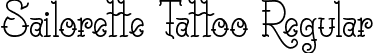 Sailorette Tattoo Regular font - sailorette-tattoo.otf