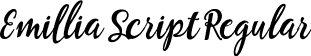 Emillia Script Regular font - Emillia .ttf