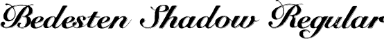 Bedesten Shadow Regular font - BedestenShadow-Regular.otf