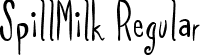 SpillMilk Regular font - spilmrg_.ttf