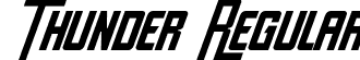 Thunder Regular font - thunder-gxoo6.ttf