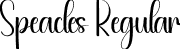 Speacles Regular font - Speacles.otf