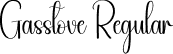 Gasstove Regular font - Gasstove.otf