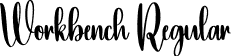 Workbench Regular font - Workbench.otf