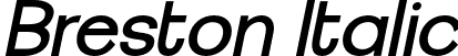 Breston Italic font - breston-oblique.otf